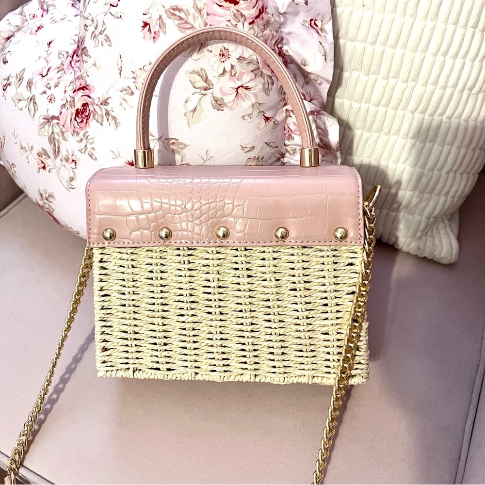 LIKE DREAMS Women Hand-woven Straw crossbody bag - Picture 4 of 6